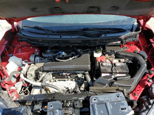 JN8AT2MV7HW007392 - 2017 NISSAN ROGUE S RED photo 12