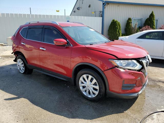 JN8AT2MV7HW007392 - 2017 NISSAN ROGUE S RED photo 4