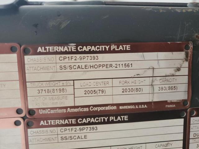 CP1F29P7393 - 2011 NISSAN FORKLIFT GRAY photo 10