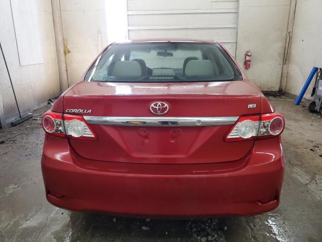 5YFBU4EE6DP100169 - 2013 TOYOTA COROLLA BASE Կարմիր լուսանկար 6