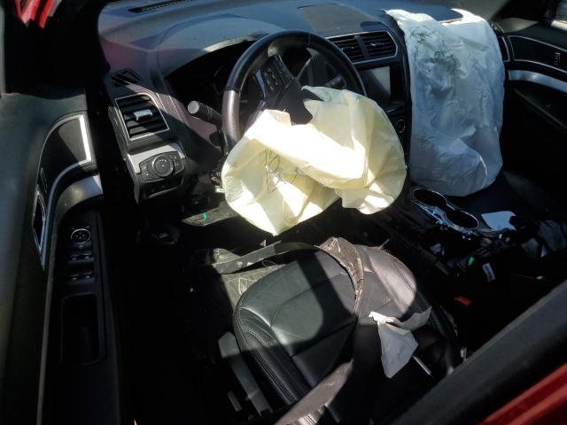 1FM5K8D86HGC19266 - 2017 FORD EXPLORER XLT RED photo 8