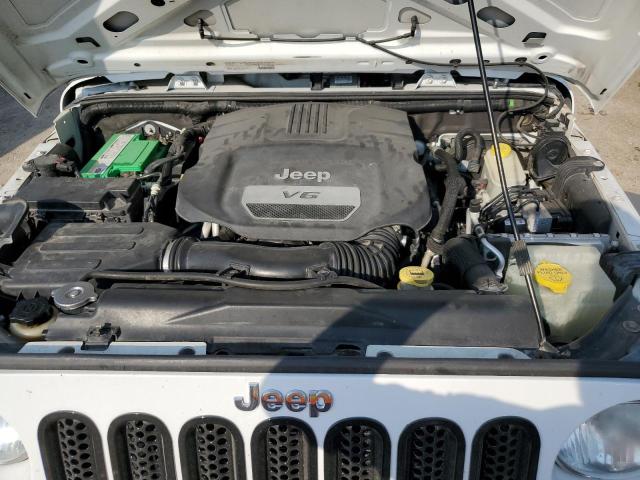 1C4BJWDG6EL223780 - 2014 JEEP WRANGLER UNLIMITED SPORT WHITE photo 11