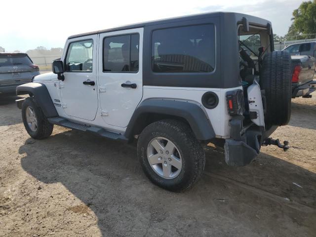1C4BJWDG6EL223780 - 2014 JEEP WRANGLER UNLIMITED SPORT WHITE photo 2