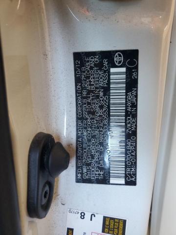 JTDKN3DU8D5539225 - 2013 TOYOTA PRIUS 白色 照片 13