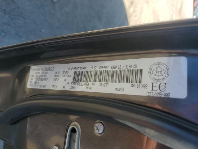 3C6RR7KT8JG149094 - 2018 RAM 1500 ST CHARCOAL photo 12