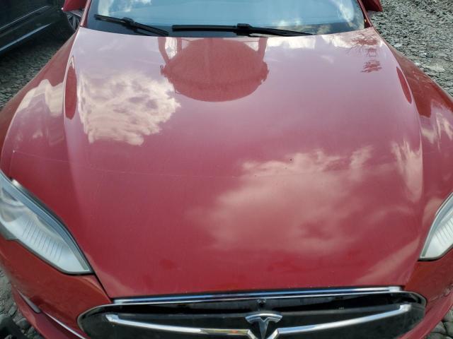 5YJSA1H12EFP56415 - 2014 TESLA MODEL S Կարմիր լուսանկար 11