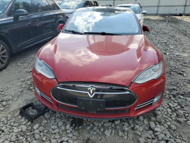 5YJSA1H12EFP56415 - 2014 TESLA MODEL S Կարմիր լուսանկար 5