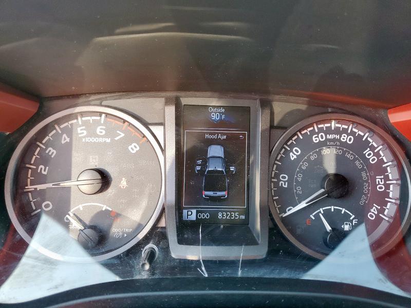 5TFAZ5CN6JX054958 - 2018 TOYOTA TACOMA DOUBLE CAB 橙色 照片 9