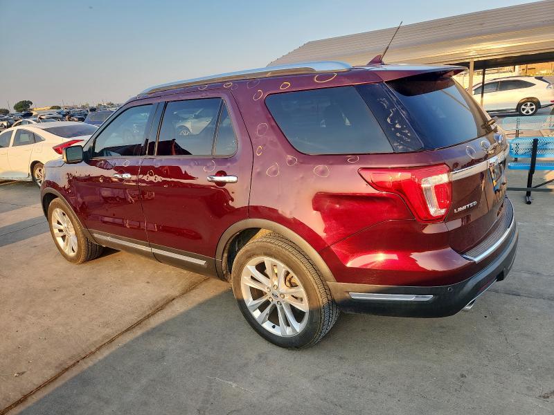1FM5K7FH7KGA46307 - 2019 FORD EXPLORER LIMITED Tünd qırmızı foto 2
