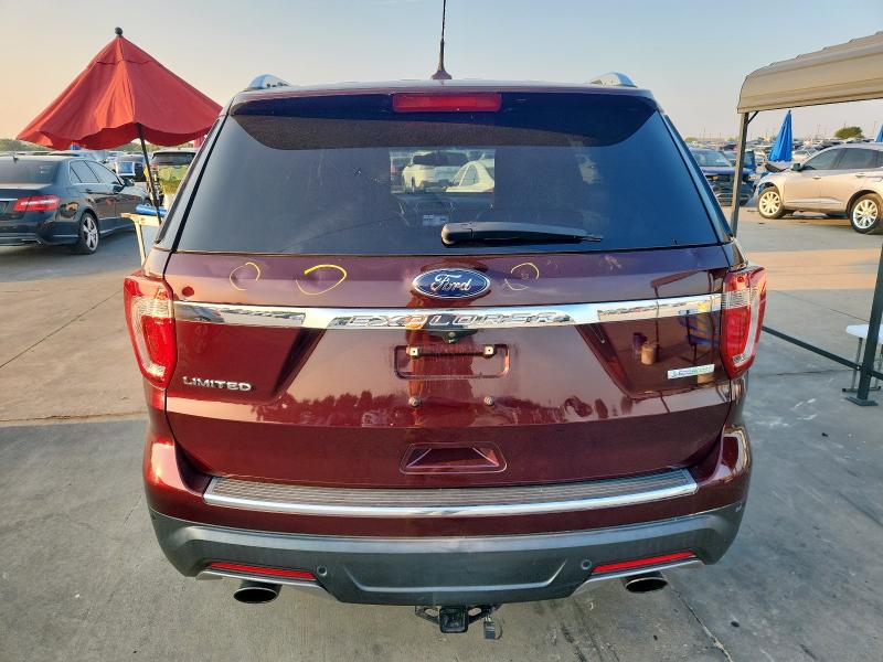 1FM5K7FH7KGA46307 - 2019 FORD EXPLORER LIMITED Tünd qırmızı foto 6