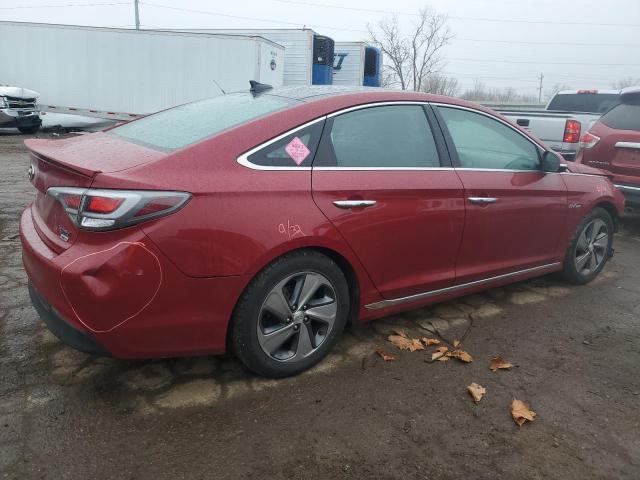 KMHE34L18GA026418 - 2016 HYUNDAI SONATA HYBRID RED photo 3