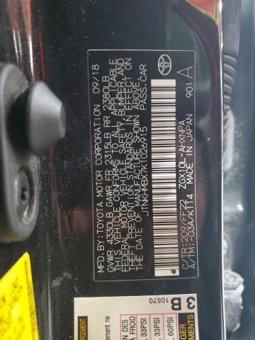 JTNKHMBX7K1026915 - 2019 TOYOTA C-HR XLE Qara foto 12