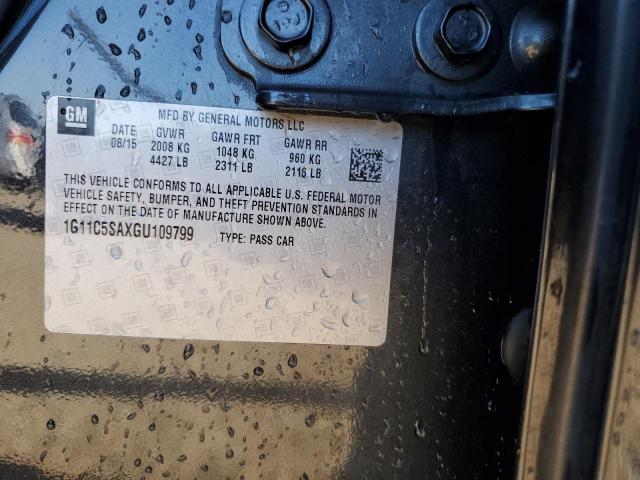 1G11C5SAXGU109799 - 2016 CHEVROLET MALIBU LIM LT 黑色 照片 13