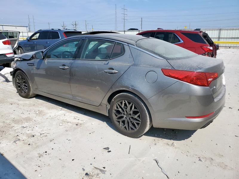 5XXGN4A7XCG005163 - 2012 KIA OPTIMA EX GRAY photo 2