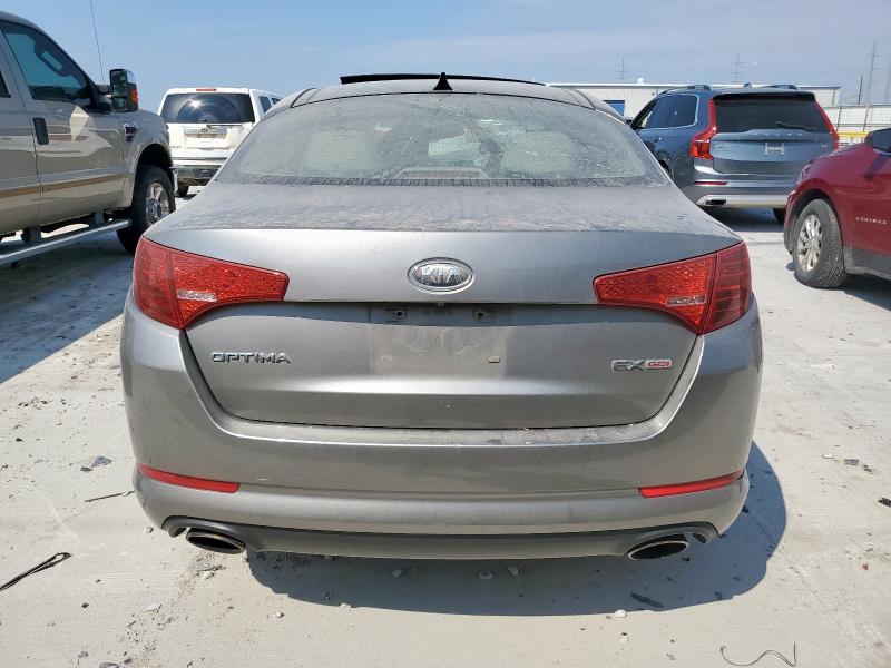 5XXGN4A7XCG005163 - 2012 KIA OPTIMA EX GRAY photo 6