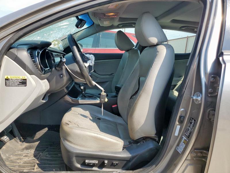 5XXGN4A7XCG005163 - 2012 KIA OPTIMA EX GRAY photo 7