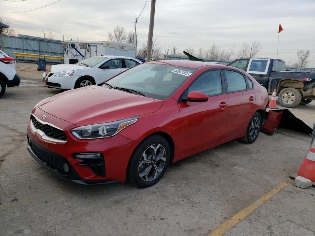 3KPF24AD0ME411537 - 2021 KIA FORTE FE RED photo 1