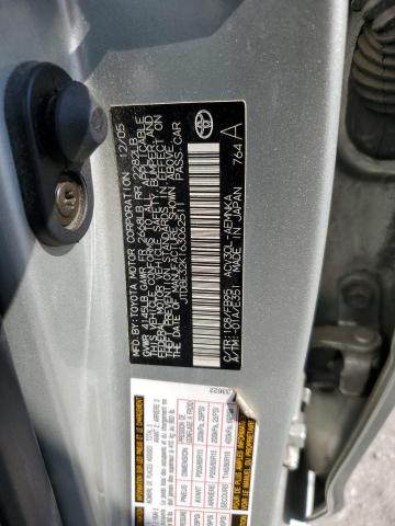 JTDBE32K163062511 - 2006 TOYOTA CAMRY LE 灰色 照片 13