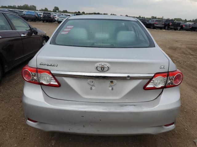 2T1BU4EE8BC610262 - 2011 TOYOTA COROLLA BASE SILVER photo 6