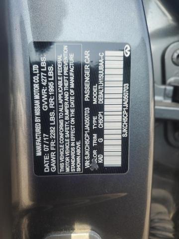 SJKCH5CP1JA050703 - 2018 INFINITI QX30 BASE Серый фото 12