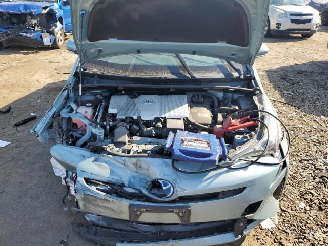 JTDKBRFU7J3059239 - 2018 TOYOTA PRIUS TURQUOISE photo 11