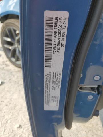 2C3CDXCT2MH684586 - 2021 DODGE CHARGER R/T BLUE photo 12