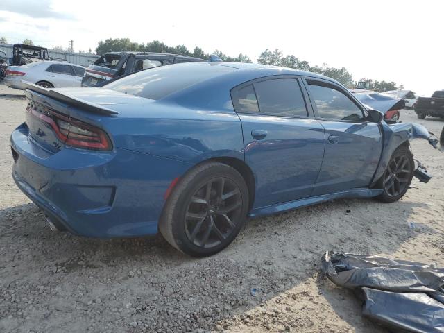 2C3CDXCT2MH684586 - 2021 DODGE CHARGER R/T BLUE photo 3