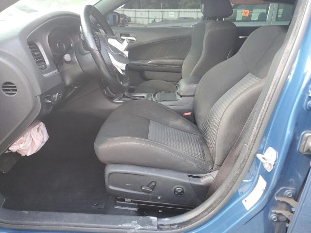 2C3CDXCT2MH684586 - 2021 DODGE CHARGER R/T BLUE photo 7