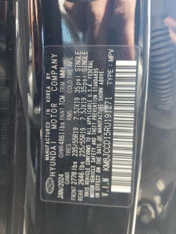 KM8JCCD15RU191271 - 2024 HYUNDAI TUCSON SEL CONVENIENCE BLACK photo 12