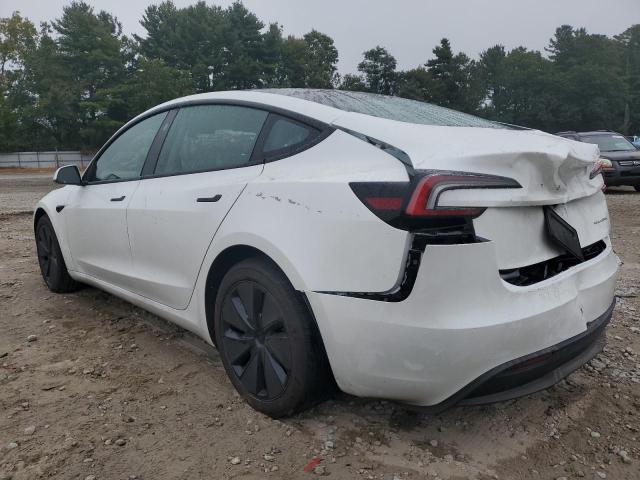 5YJ3E1EB0SF932878 - 2025 TESLA MODEL 3 WHITE photo 2