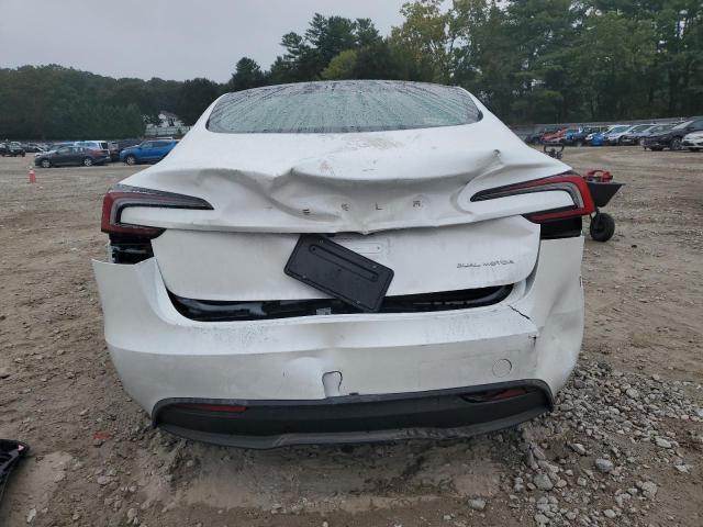 5YJ3E1EB0SF932878 - 2025 TESLA MODEL 3 WHITE photo 6