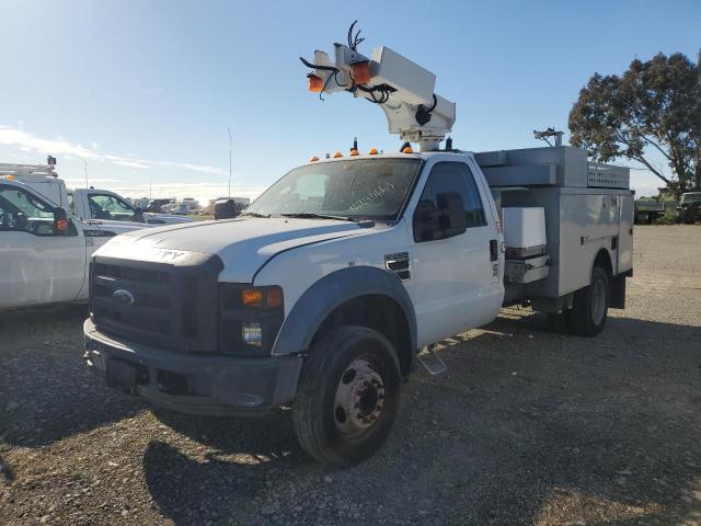 1FD4F46Y98EB87060 - 2008 FORD F450 SUPER DUTY WHITE photo 1