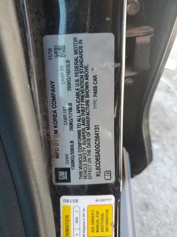 KL8CD6SA0GC564131 - 2016 CHEVROLET SPARK 1LT BLACK photo 12