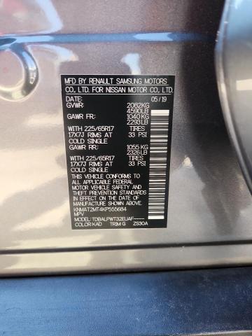 KNMAT2MT4KP555684 - 2019 NISSAN ROGUE S GRAY photo 13