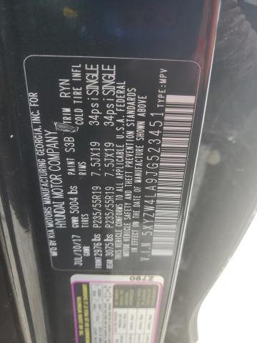 5XYZW4LA9JG523451 - 2018 HYUNDAI SANTA FE S BLACK photo 13