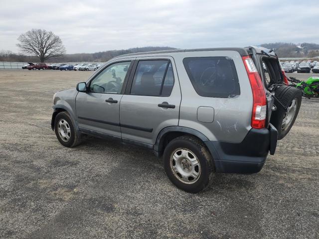 JHLRD68586C019405 - 2006 HONDA CR-V LX GRAY photo 2