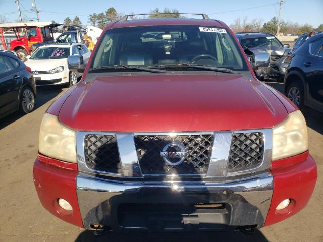 5N1AA08B85N726959 - 2005 NISSAN ARMADA SE BURGUNDY photo 5