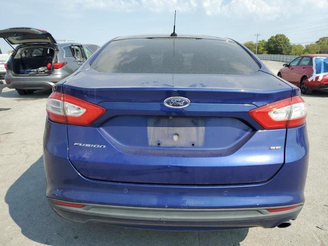 3FA6P0H72DR258605 - 2013 FORD FUSION SE BLUE photo 6