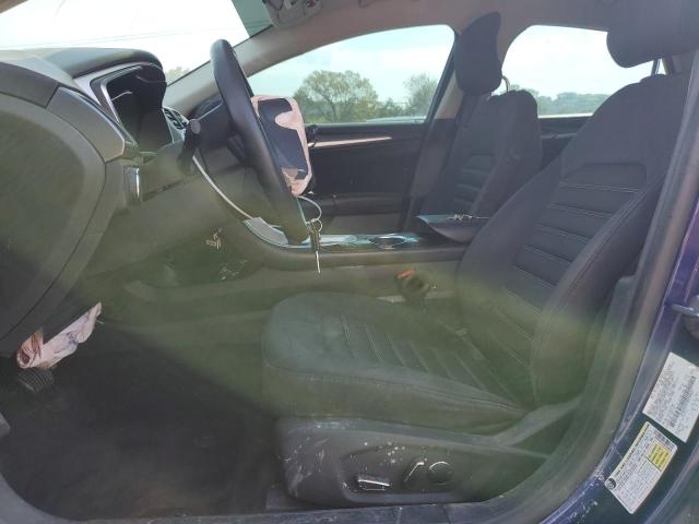 3FA6P0H72DR258605 - 2013 FORD FUSION SE BLUE photo 7