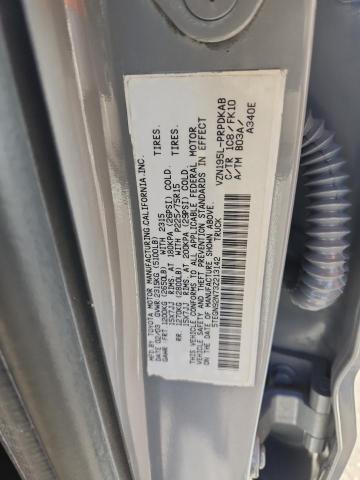 5TEGN92N73Z213142 - 2003 TOYOTA TACOMA DOUBLE CAB PRERUNNER GRAY photo 12