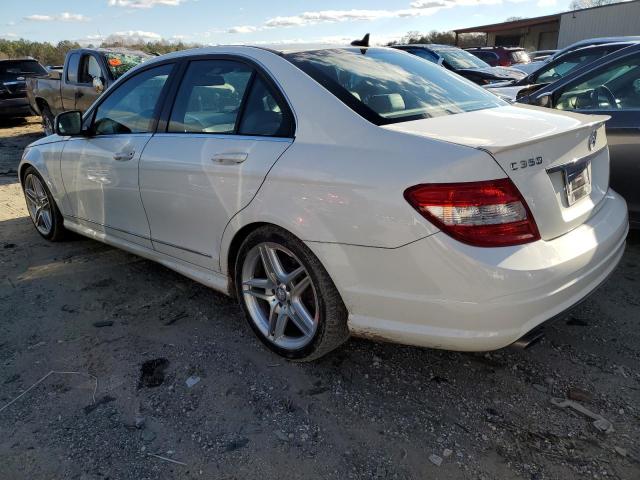 WDDGF56X38F157860 - 2008 MERCEDES-BENZ C 350 WHITE photo 2