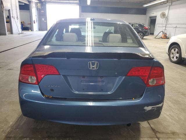 1HGFA16887L051816 - 2007 HONDA CIVIC EX BLUE photo 6