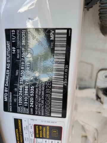 WDCGG8JB2EG248798 - 2014 MERCEDES-BENZ GLK 350 4MATIC WHITE photo 12