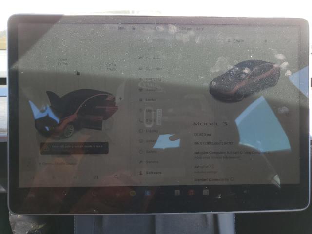 5YJ3E1EA9NF304717 - 2022 TESLA MODEL 3 WHITE photo 9