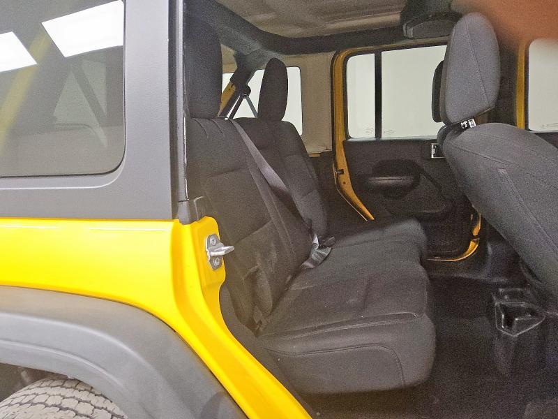 1C4HJXDG1JW298136 - 2018 JEEP WRANGLER U SPORT Դեղին լուսանկար 11