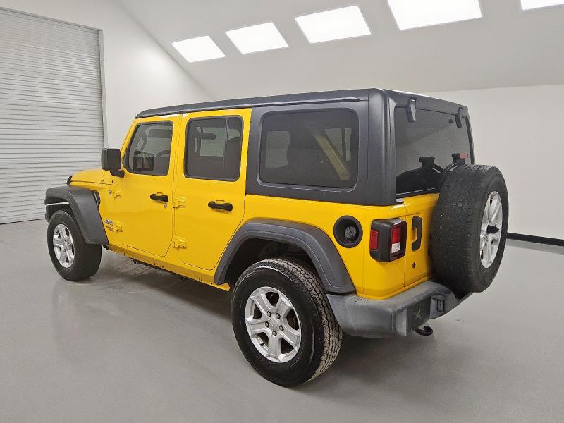 1C4HJXDG1JW298136 - 2018 JEEP WRANGLER U SPORT Դեղին լուսանկար 2