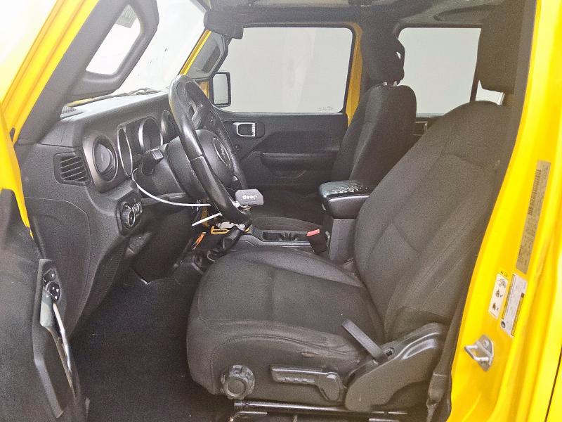 1C4HJXDG1JW298136 - 2018 JEEP WRANGLER U SPORT Դեղին լուսանկար 7