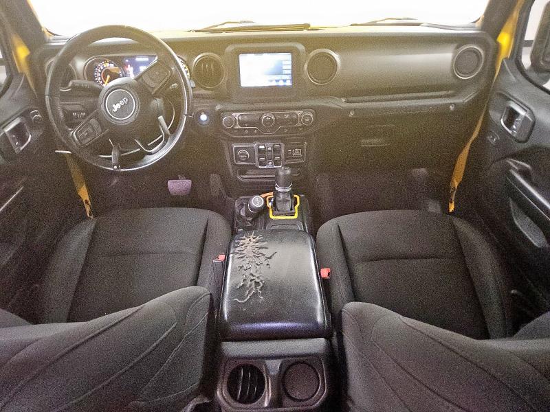 1C4HJXDG1JW298136 - 2018 JEEP WRANGLER U SPORT Դեղին լուսանկար 8