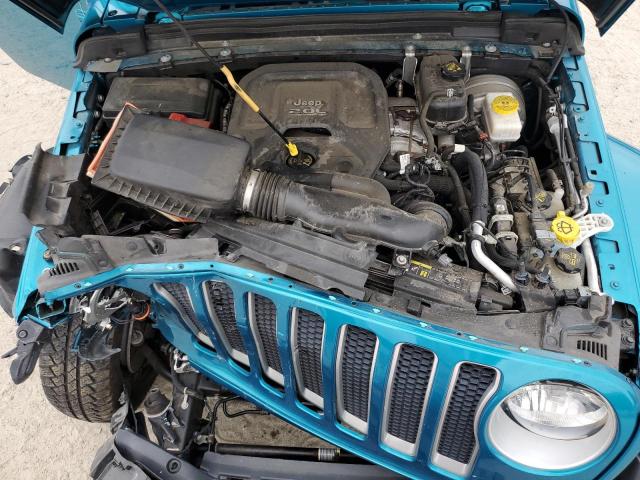 1C4HJXEN2LW192553 - 2020 JEEP WRANGLER U SAHARA TEAL photo 12