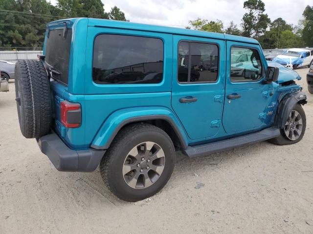 1C4HJXEN2LW192553 - 2020 JEEP WRANGLER U SAHARA TEAL photo 3